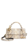 JACQUEMUS LE CHIQUITO LONG SNAKE EMBOSSED LEATHER CROSSBODY BAG