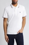 BROOKS BROTHERS BROOKS BROTHERS TIPPED COTTON PIQUÉ TENNIS POLO