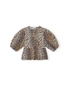 Ganni Blouse With Animal Pattern In Multi