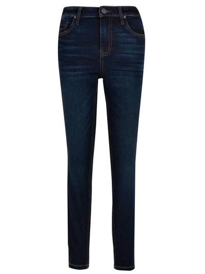 Kut From The Kloth Women's Donna High Rise Fab Ab-ankle Skinny Jean In Dark Blue