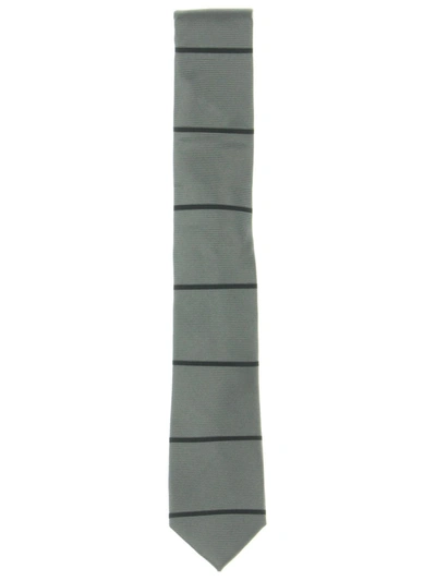 Kenneth Cole New York Mens Silk Striped Neck Tie In Green