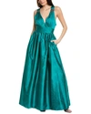 Sachin & Babi Kenzia Gown In Dragonfly In Multi
