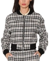 Walter Baker Raina Tweed Bomber Jacket In Multi