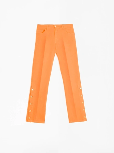 Vilagallo Trouser Fabiola Denim Light In Orange Fab In Multi