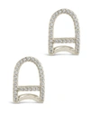 Sterling Forever Women's Ezra Suspender Studs Earrings In Silver