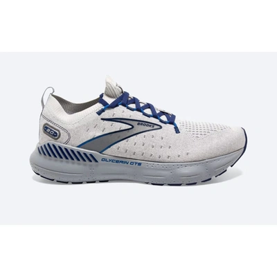 Brooks Glycerin Stealthfit Gts 20 Oyster/alloy-blue Depths 1103851d081 Men's In Grey