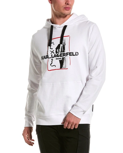 Karl Lagerfeld Celebrate Karl Hoodie In White