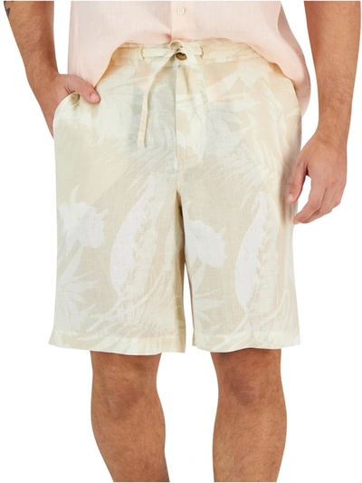 Club Room Mens Linen Floral Casual Shorts In Multi