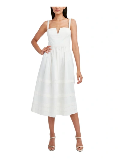 Bcbgmaxazria Womens Boning Long Maxi Dress In White