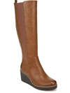SOUL NATURALIZER ADRIAN WOMENS CUSHIONED FOOTBED WEDGE KNEE-HIGH BOOTS