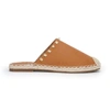 Yosi Samra Paloma Studded Espadrille Mule In Green