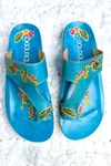 CORKYS FOOTWEAR EDEN SANDALS IN TURQUOISE