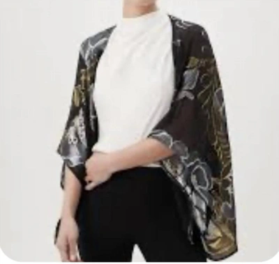 Trina Turk Exquisite Jacket In Black Metallic In Multi