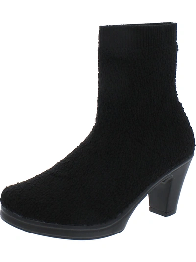 Bernie Mev Laline Womens Knit Pull On Ankle Boots In Black