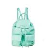 Claudio Civitico Pebbled Leather Backpack Light Green In Green