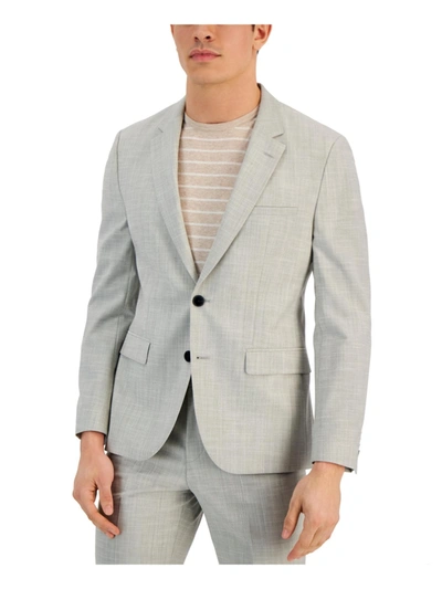 Hugo Boss Mens Modern Fit Performance Suit Jacket In Light Grey