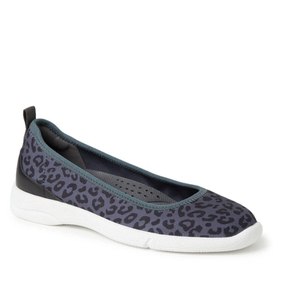 Dearfoams Women's Mia Ballet Flat Indoor/outdoor Slip Ons In Blue