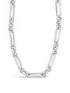 Sterling Forever Large Oval Link Necklace In Silver