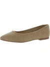 RSVP MALLEY WOMENS FAUX SUEDE SLIP-ON BALLET FLATS