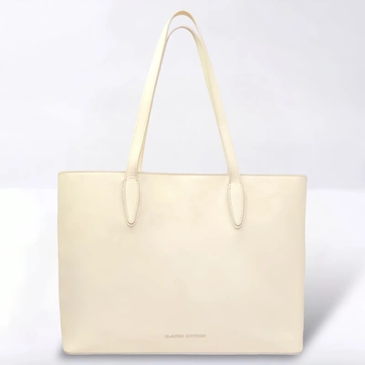 Claudio Civitico Ivory Tote Bag In Multi