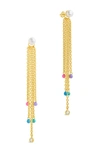 Sterling Forever Delmare Dangle Earrings In Gold