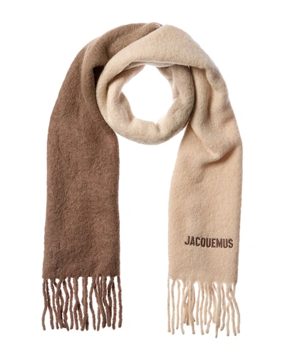 Jacquemus L'écharpe Moisson Alpaca-blend Scarf In Beige