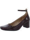 NATURALIZER KARINA WOMENS PATENT LEATHER ANKLE STRAP PUMPS