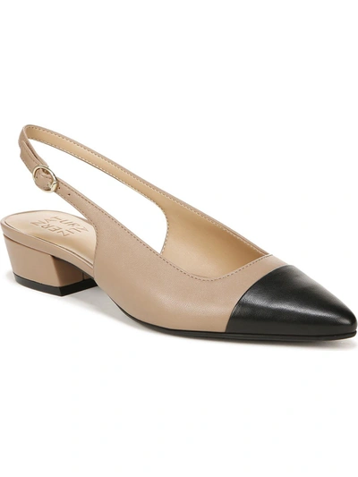 Naturalizer Banks Womens Leather Pointed Toe D'orsay In Taupe Leather
