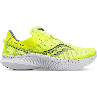 Saucony Mens  Kinvara 14 In Citron/black/white