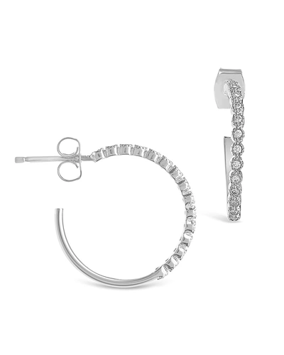 Sterling Forever Silver Cz Earrings