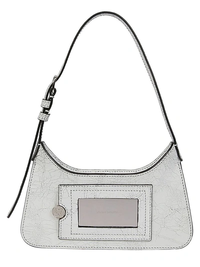 Acne Studios Platt Logo Detailed Mini Shoulder Bag In White