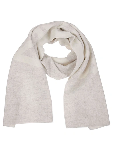 Acne Studios Logo Wool Scarf In Grey