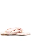 BURBERRY BURBERRY CHECK THONG SANDALS