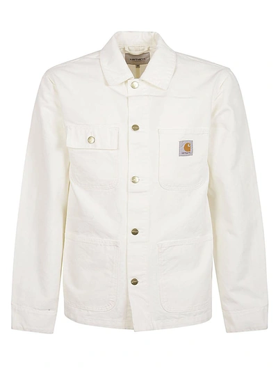 Carhartt Wip Michigan Organic Cotton Coat In White