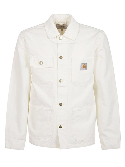 Carhartt Michigan Coat Organic Cotton Dearborn Canvas In White