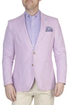 Tailorbyrd Solid Linen Sport Coat In Lilac