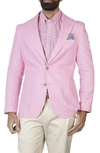 TAILORBYRD TAILORBYRD SOLID NOTCH LAPEL LINEN BLEND SPORT COAT