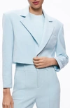 ALICE AND OLIVIA SHAN BOXY OVERSIZED CREPE BLAZER