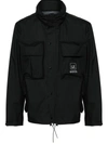 C.p. Company C.p.company Technical Fabric Jacket With Internal Removable Down Jacket In Black