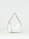 Michael Kors Kendall Grained Leather Bag In White
