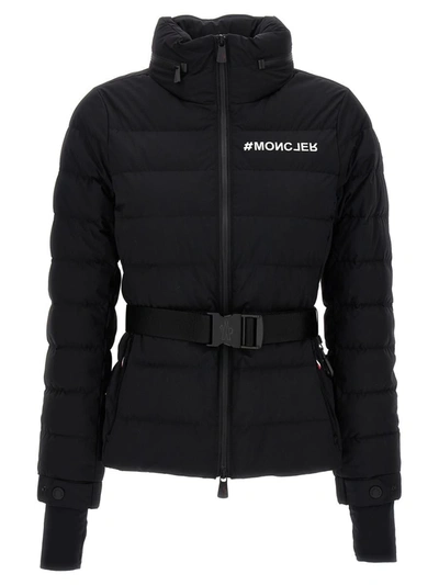 Moncler Bettex Belted Ski Jacket In Noir