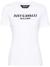 Just Cavalli Logo-print T-shirt In White 1