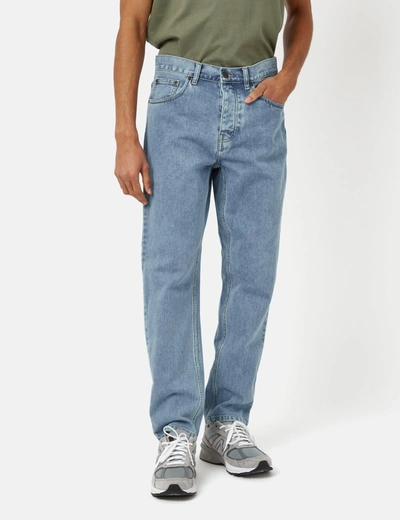 Carhartt Single Knee Pant Smith Denim In Stone Bleached Blue