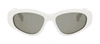 Celine Monochroms Acetate Cat-eye Sunglasses In Grey