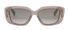 Celine Triomphe 55mm Gradient Rectangular Sunglasses In Grey