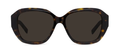 Givenchy Gv Day Gv40075i 52e Square Sunglasses In Brown