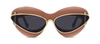 LOEWE DOUBLE FRAME LW40119I 66A CAT EYE SUNGLASSES