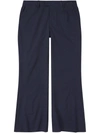 Closed Wharton Cropped Flared Trousers In 568 Dark Night