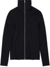 Closed Zip Cardigan Turtleneck Clothing In 100 Black