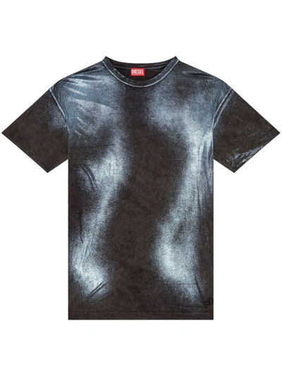 Diesel Gray T-buxt T-shirt In 900a